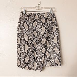 NWT [choosy] elizabeth faux snakeskin skirt